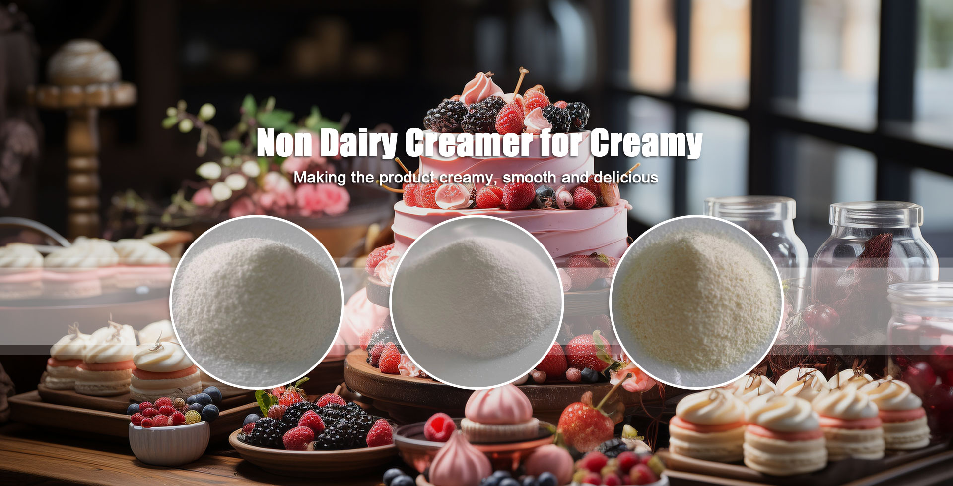 Creamer non caseario per fornitore cremoso